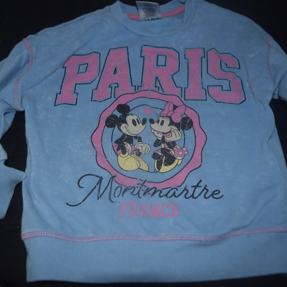 Disney Mickey & Minnie Paris Graphic Sweatshirt 4T
